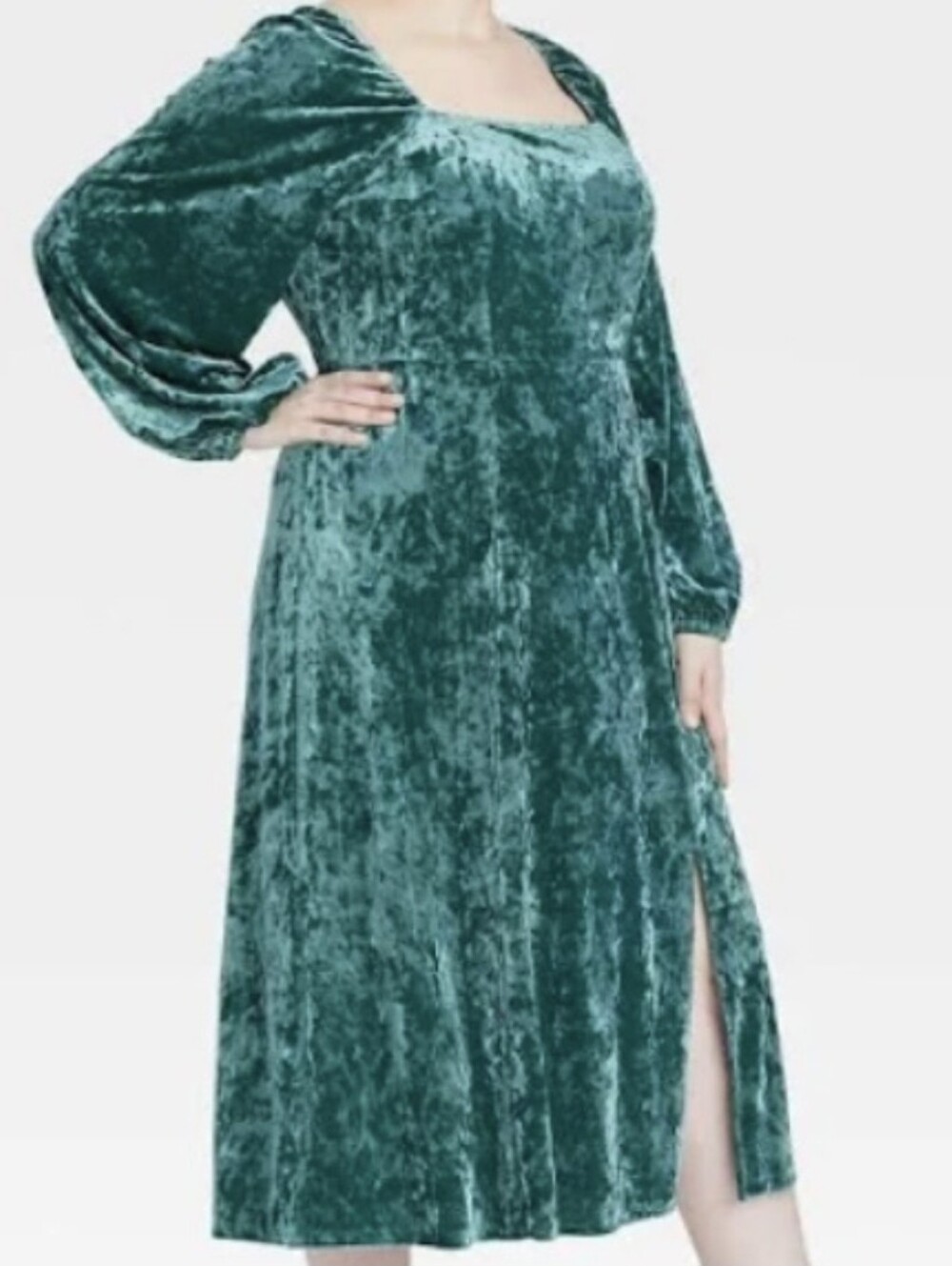 Ren Faire Dress Ava & Viv Crushed Velvet Medieval Cosplay Costume Long Sz 2X - Picture 3 of 16